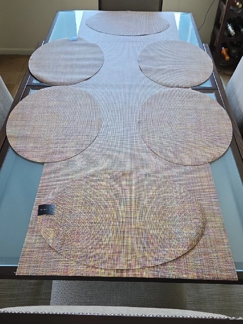 Chilewich Mini Basketweave Table Runner in Confetti